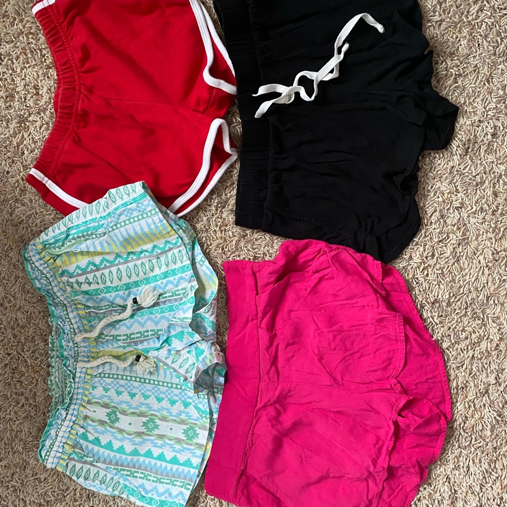 Four shorts for $25. Worn a handful of times. Super comfy. Fits true to size.